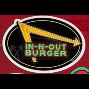 In n out sticker!
